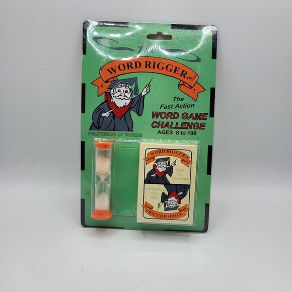 The Word Rigger Fast Action Word Challenge Card Game 1999 Reisner Sonic NEW - Picture 1 of 4